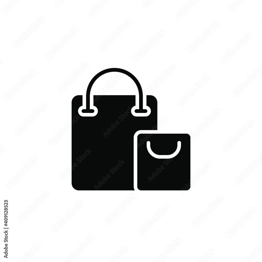 Shopping bag icon. Simple solid style for web template and app. Shop, basket, cart, store, online, purchase, buy, retail, vector illustration design on white background. EPS 10 Shopping bag icon. Simple solid style for web template and app. Shop, basket, cart, store, online, purchase, buy, retail, vector illustration design on white background. EPS 10