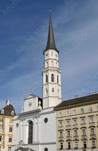 Church Of St Michael On Michaelerplatz Square, Vienna, Austria