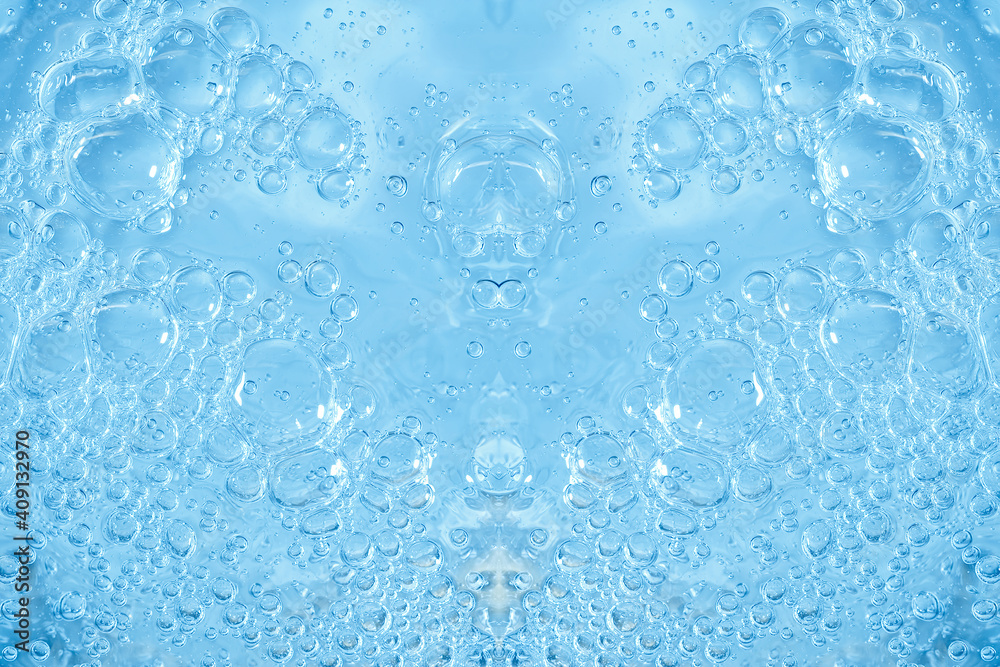 blue transparent clean drinking water abstract background. water surface with air bubbles background blue transparent clean drinking water abstract background. water surface with air bubbles background