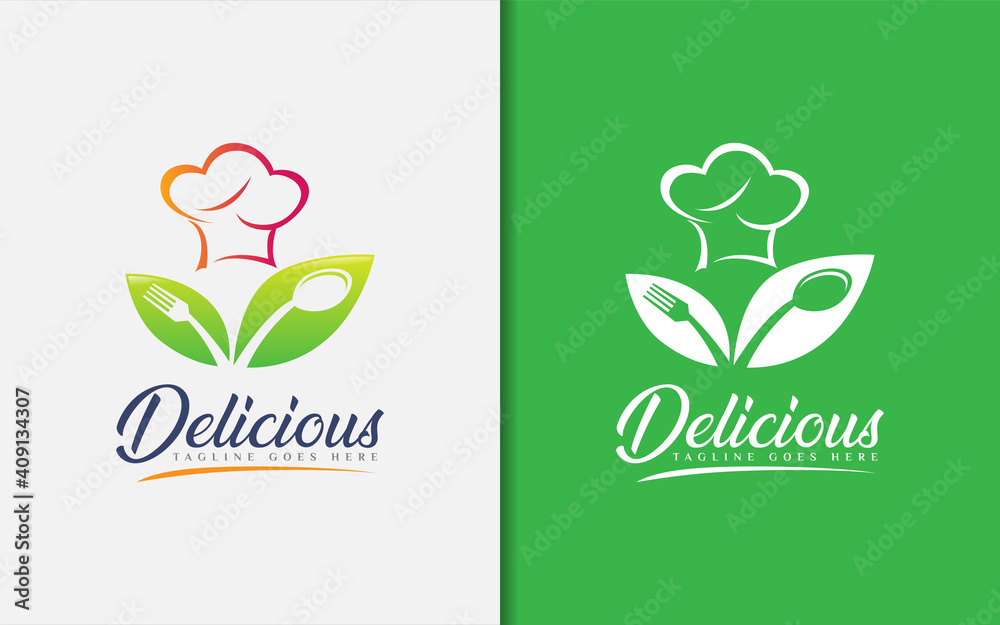 Delicious Food Abstract Logo Design.