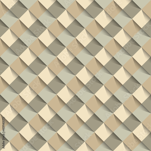 Abstract Brown And Yellow Chessboard Pattern Background  Wooden Texture