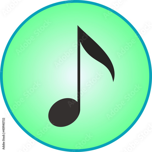 シンプルな音符・音楽のアイコン