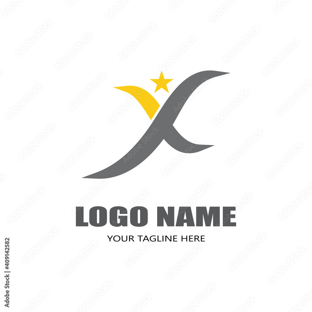 Fototapeta premium X Logo Template vector icon illustration design