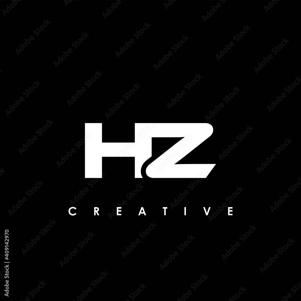 Obraz premium HZ Letter Initial Logo Design Template Vector Illustration