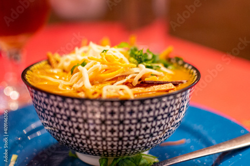 sopa con queso