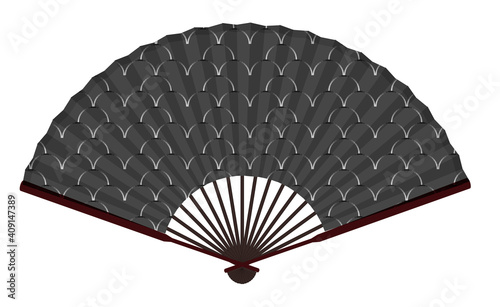 Ancient Traditional Asian Fan