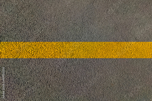 Wallpaper Mural Road view with lines on yellow continues lines across Highway for two side traffic movement by dividing lane on highway to control transportation Torontodigital.ca