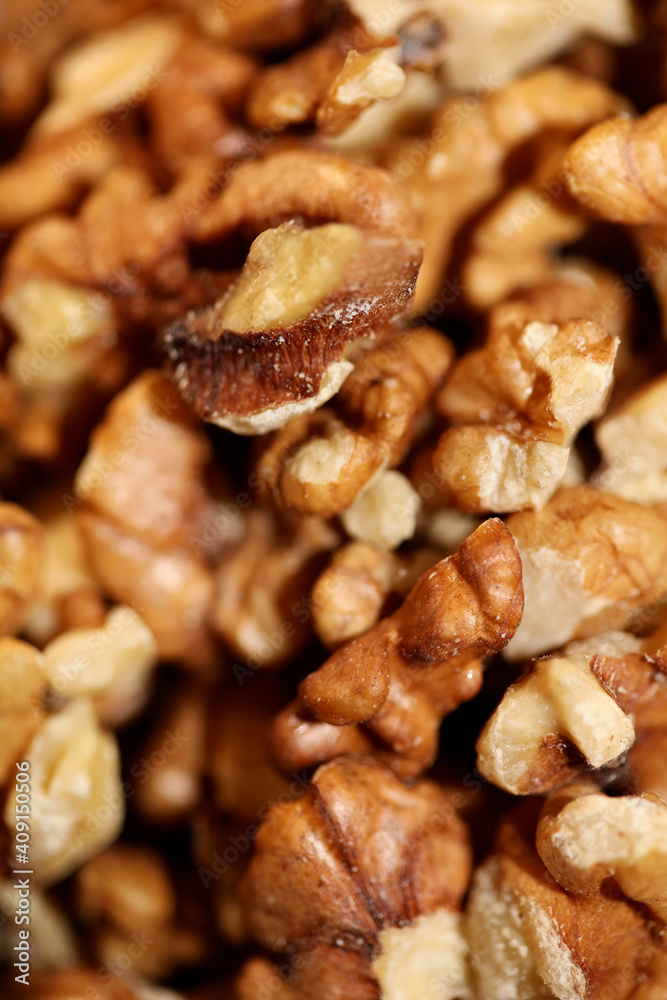 Walnuts dry fruit nuts macro background modern high quality prints family juglandaceae