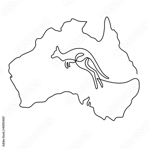 One continuous line drawing...