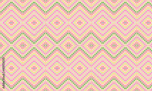 Seamless Colourful Abstract Polkadot Pattern - Background - Wallpaper - Textile - Scrapbooking