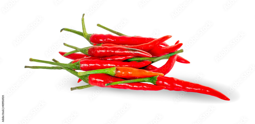 Red Chili pepper isolated on white background Red Chili pepper isolated on white background