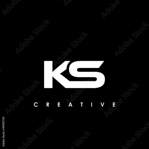 KS Letter Initial Logo Design Template Vector Illustration