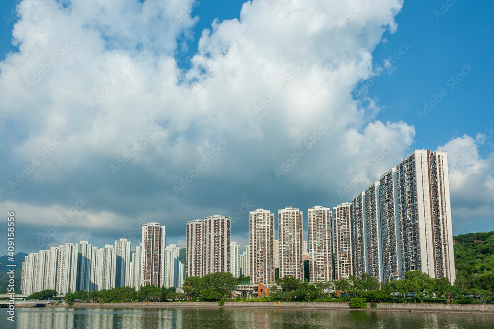 High rise residential building in Hong Kong High rise residential building in Hong Kong