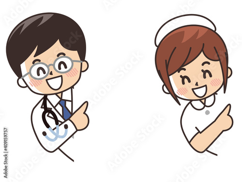 紹介　顔出し　医者と看護師