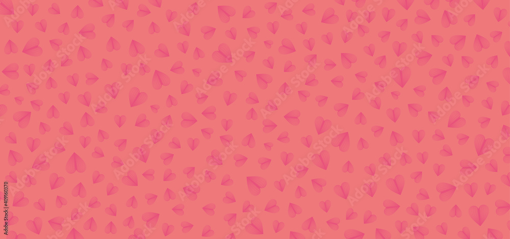 Pink background with pink heart paper cut style . Vector background for Happy Valentine's Day, Women's Day, Mother's Day, and birthday greeting card design Pink background with pink heart paper cut style . Vector background for Happy Valentine's Day, Women's Day, Mother's Day, and birthday greeting card design