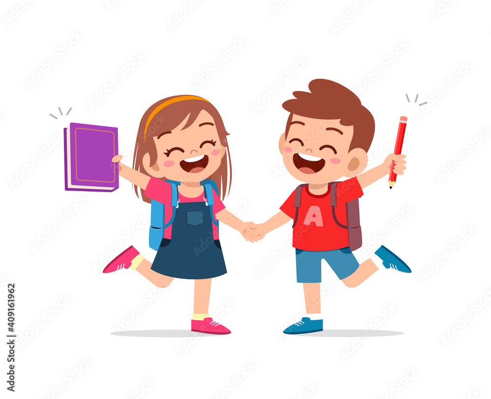 cute little kid girl holding hand with her friend cute little kid girl holding hand with her friend
