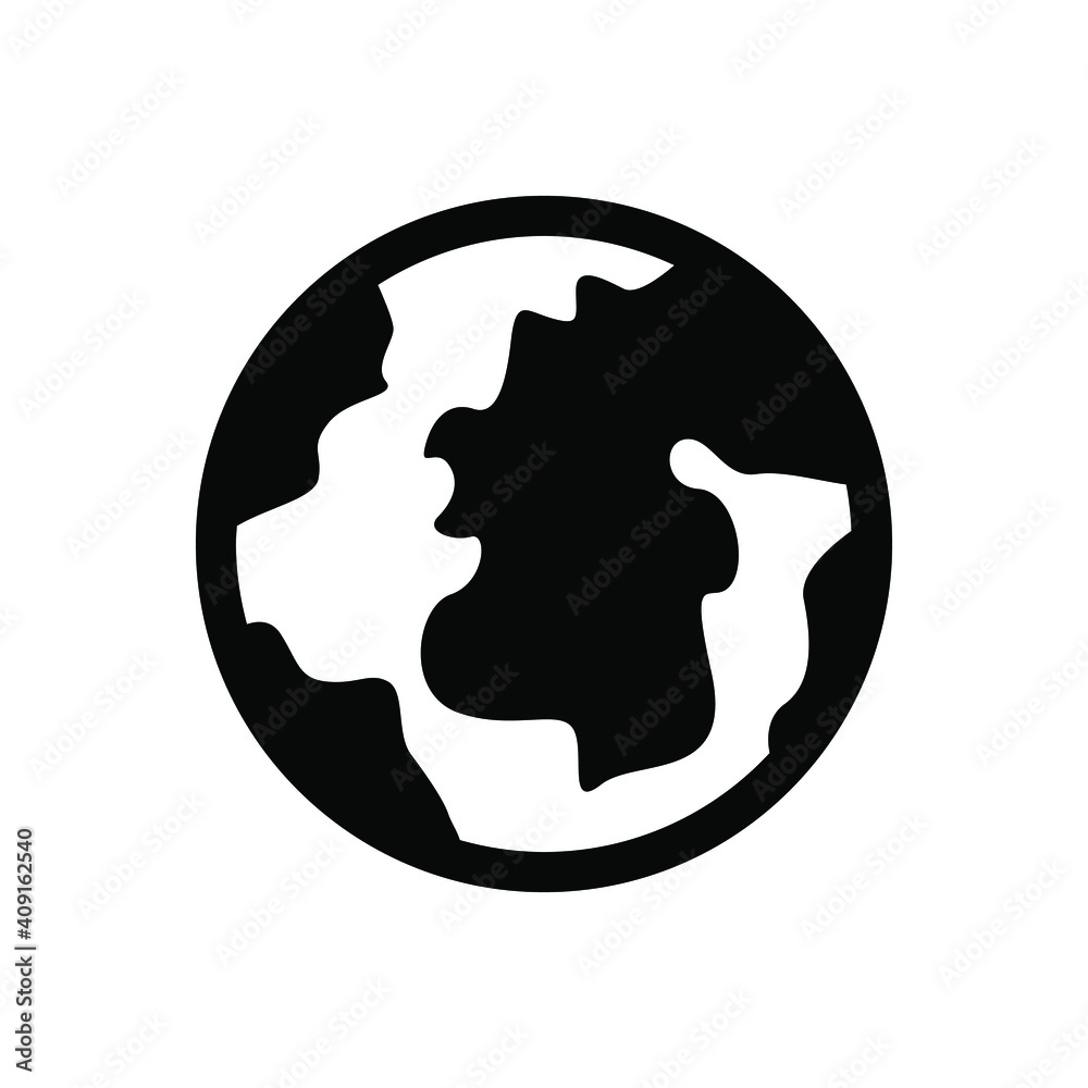 Globe world icon vector graphic illustration Globe world icon vector graphic illustration