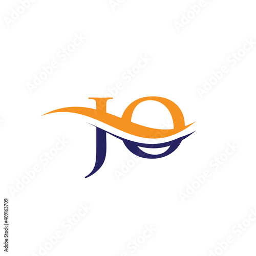 Elegant and stylish JO logo design for your company. JO  letter logo design. JO Logo for luxury branding. 