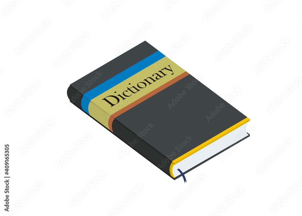 Dictionary book. Simple flat illustration Dictionary book. Simple flat illustration