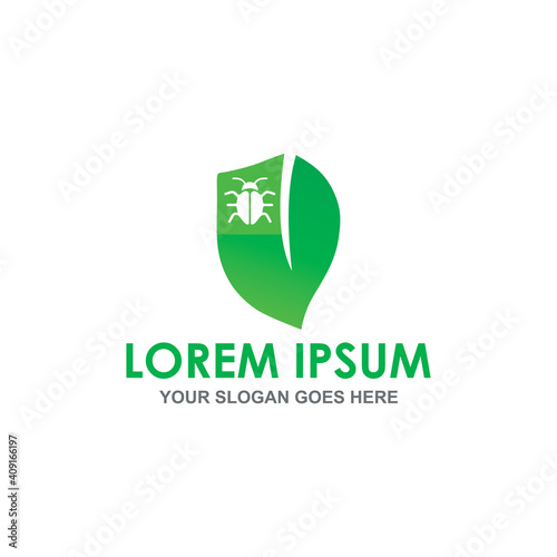 pest control vector , nature pesticide logo