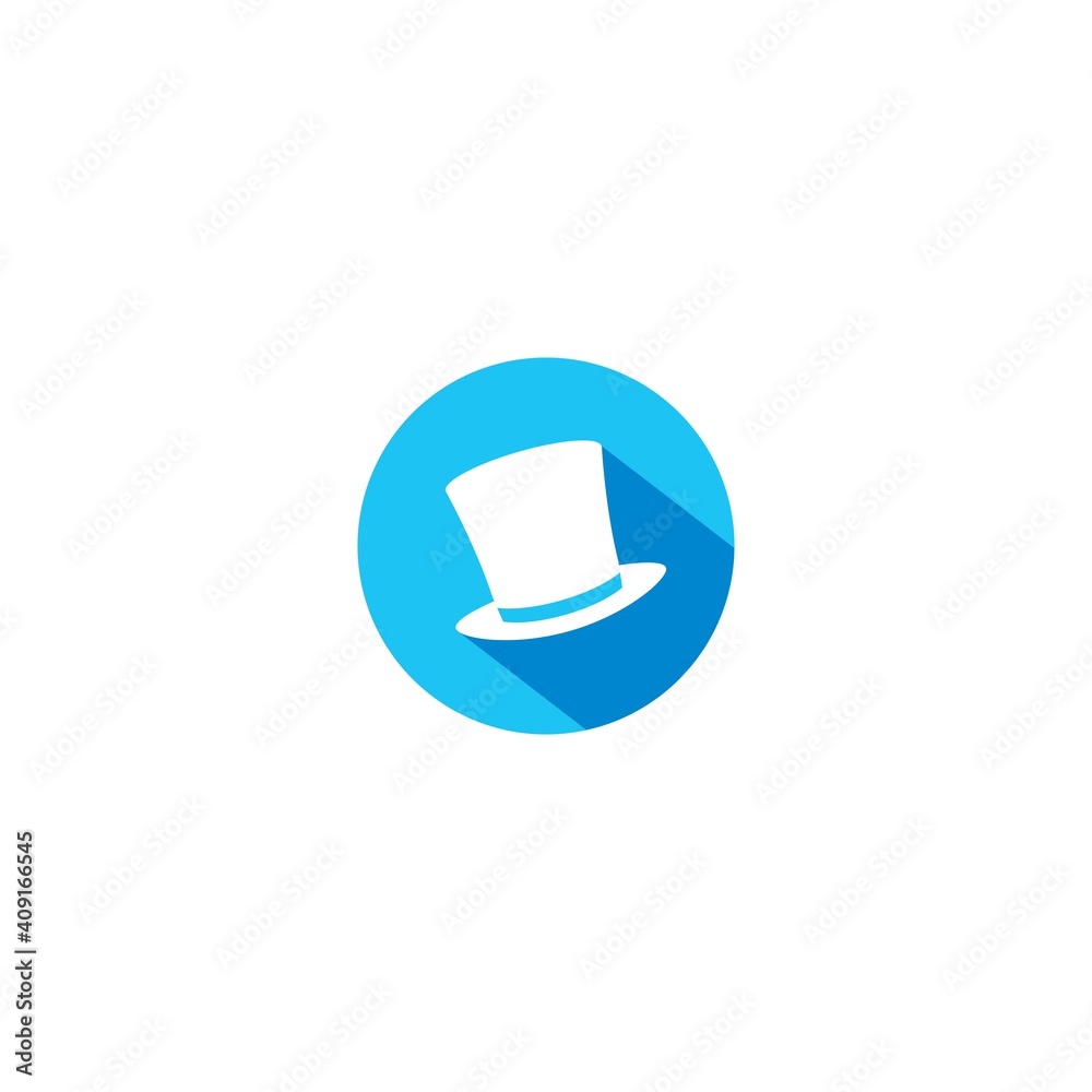 Magic hat logo concept,vector illustration Magic hat logo concept,vector illustration