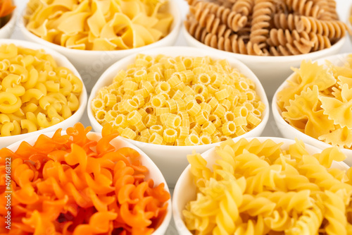 Various kind of pasta