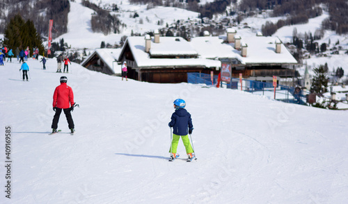 a nice day of skiing in the mountains