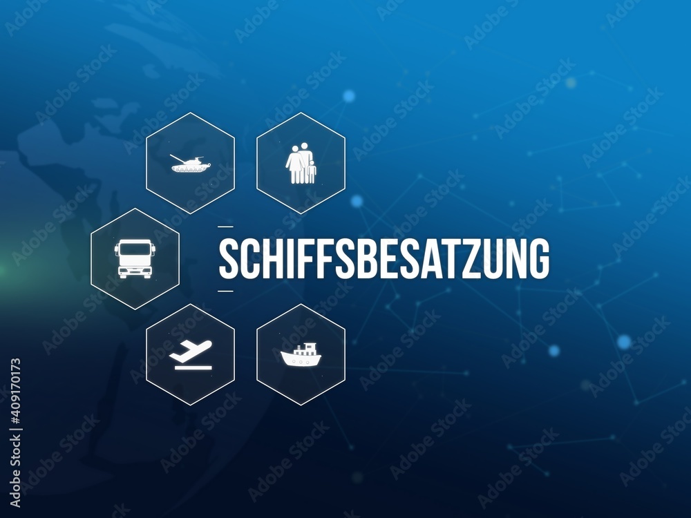 Fototapeta premium Schiffsbesatzung