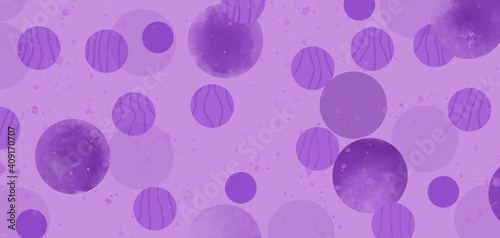 Circle pattern background.Purple shades.
