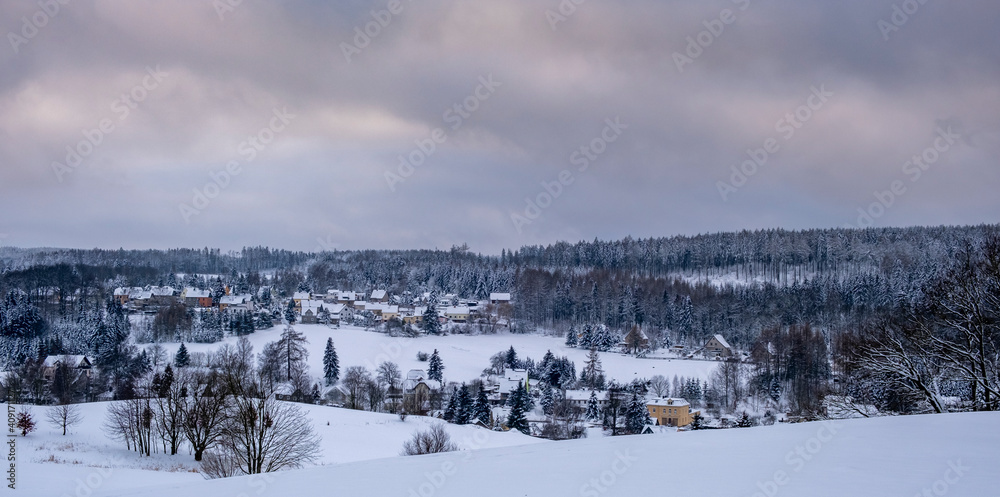 Winterlandschaft bei Ringenhain/Oberlausitz