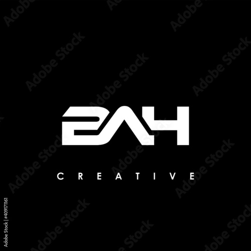 BAH Letter Initial Logo Design Template Vector Illustration