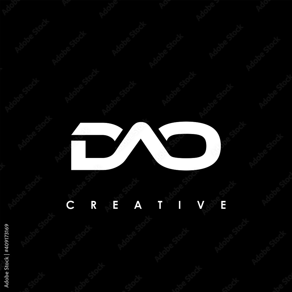 DAO Letter Initial Logo Design Template Vector Illustration DAO Letter Initial Logo Design Template Vector Illustration
