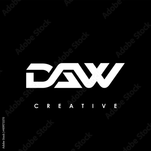 DAW Letter Initial Logo Design Template Vector Illustration