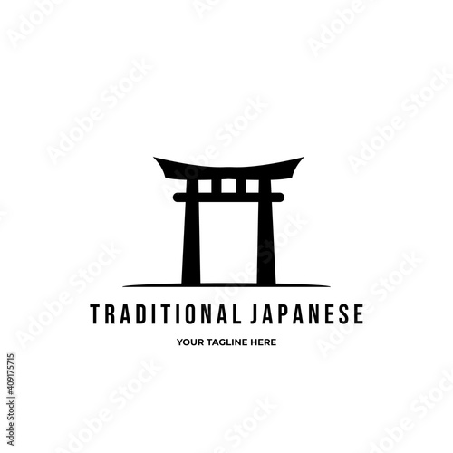 creative japanese symbol illustration logo vector illustration design