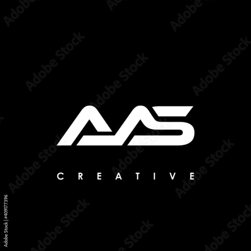 AAS Letter Initial Logo Design Template Vector Illustration photo