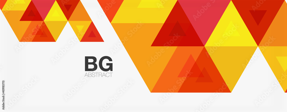 Mosaic triangle pattern abstract background for cover, banner, flyer and poster and other template