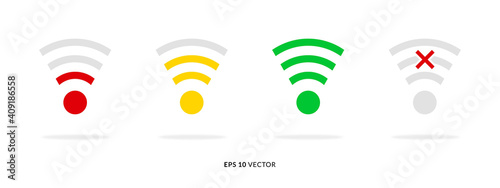 Set of Wireless Illustration. Good used for web, ui design, mobile app, etc - EPS 10 Vector