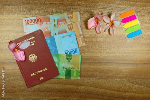 Travel paraphernalia from Europe to Indonesia