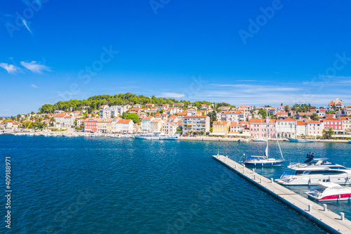 Marina in town of Mali Losinj on the island of Losinj, Croatia, Adriatic coastline