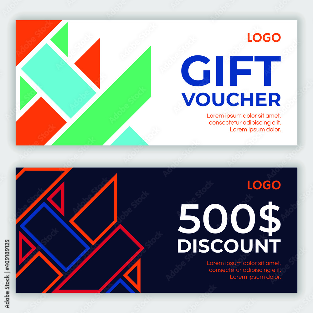 Discount voucher design. Vector illustration Discount voucher design. Vector illustration