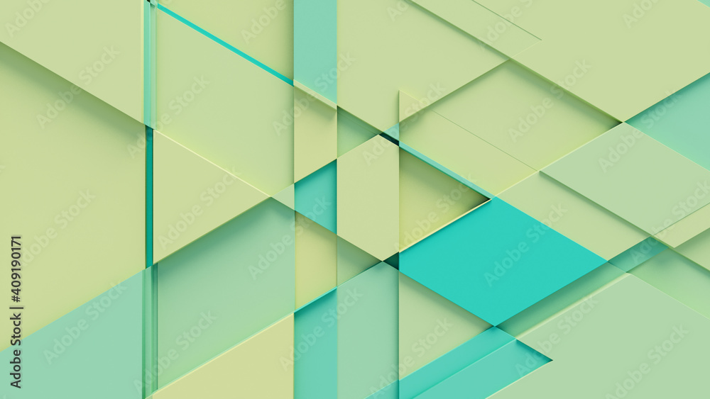 Multicolored tech background, with a geometric 3D structure. Clean, pastel colored design with simple, modern forms. 3D render Multicolored tech background, with a geometric 3D structure. Clean, pastel colored design with simple, modern forms. 3D render