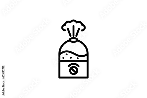Humidifier icon. Vector linear sign, symbol, logo of humidifier for mobile concept and web design. Icon for the website of the store of household appliances, gadgets and electronics.