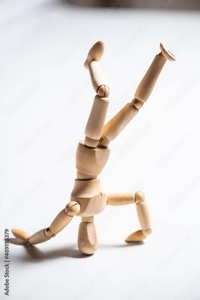 Conceptual image of a wooden mannequin Conceptual image of a wooden mannequin