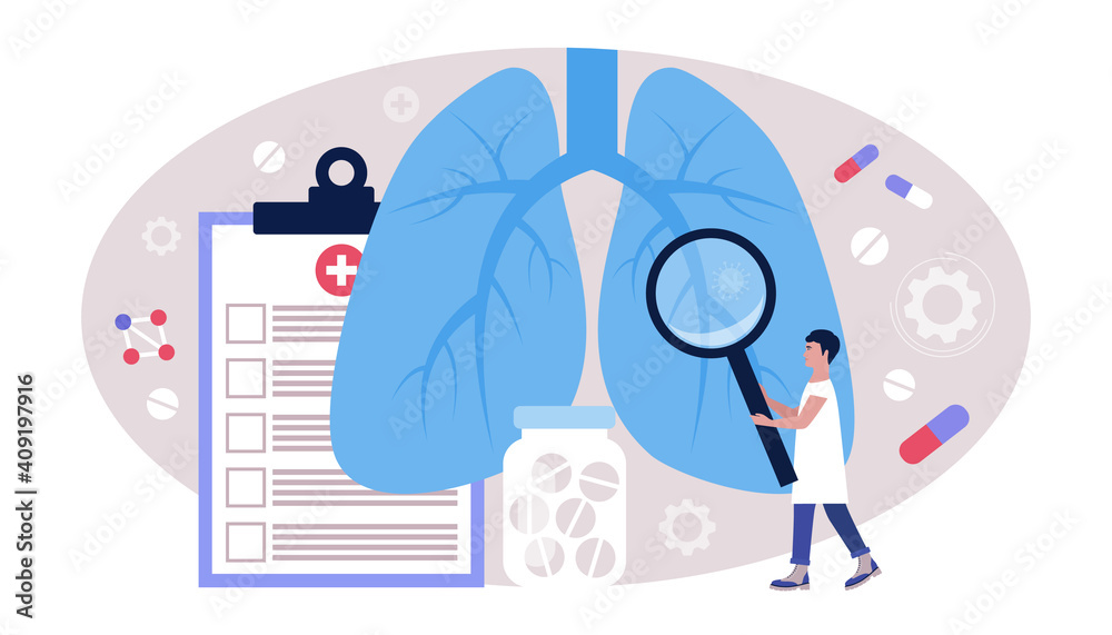 Pulmonology concept