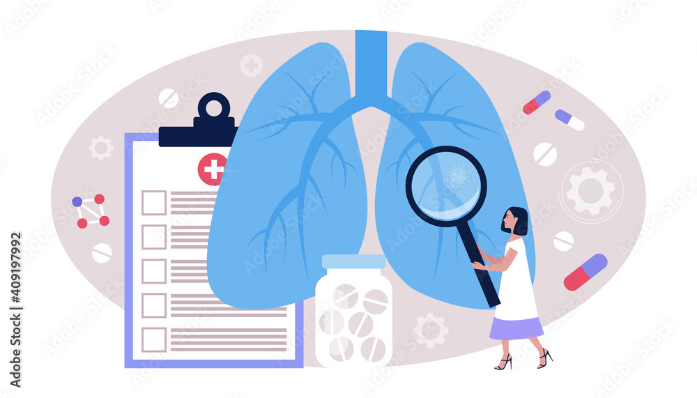 Pulmonology concept Pulmonology concept