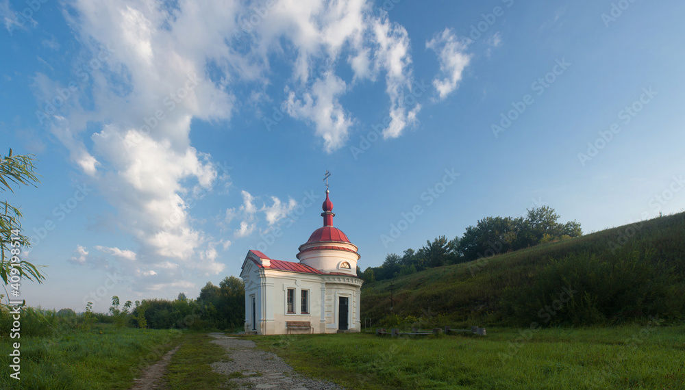 Church in the field near the holy spring