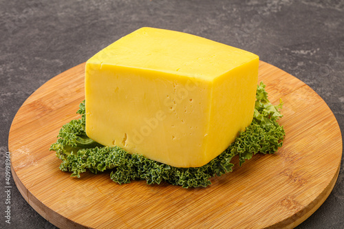 Yellow tilsiter cheese dairy product photo