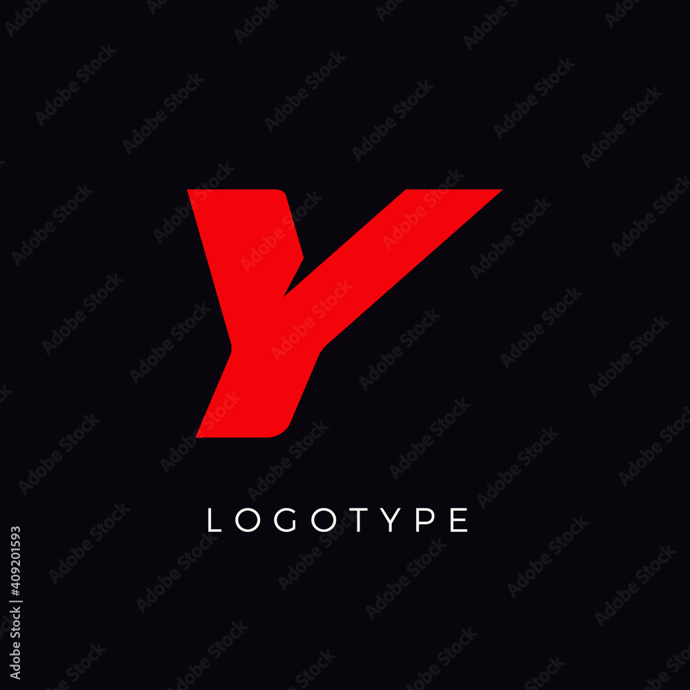 Speed letter Y. Red race monogram logo. Italic bold racing style vector latin character. Letter for branding. Typeset design. Speed letter Y. Red race monogram logo. Italic bold racing style vector latin character. Letter for branding. Typeset design.