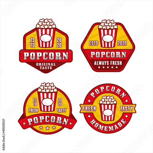 Popcorn design premium logo collection-1