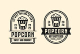 Popcorn vector design logo Ccollection